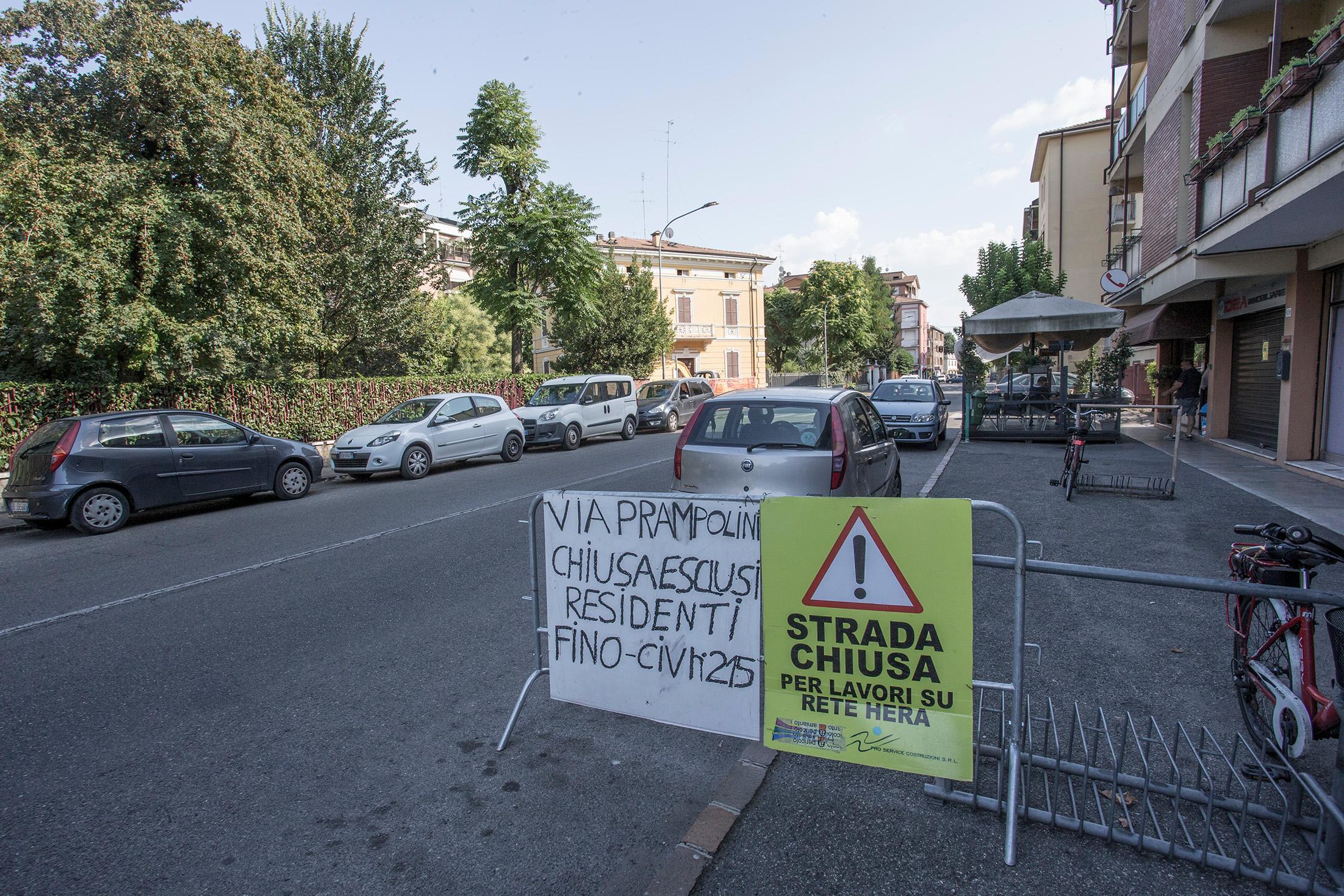 Modena, via Morane chiusa per lavori 