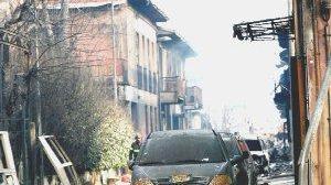 Via Ponchielli devastata dall’esplosione del treno merci