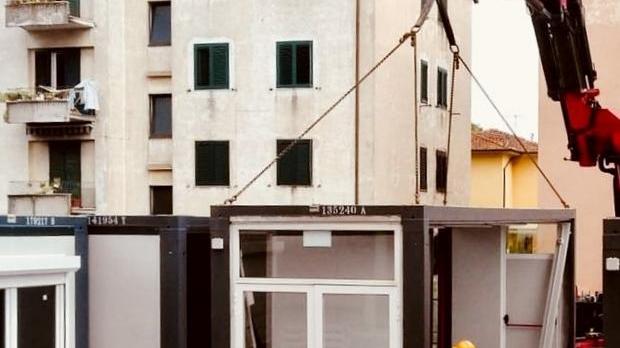 Civitali, installati i primi prefabbricati all’Itc Carrara