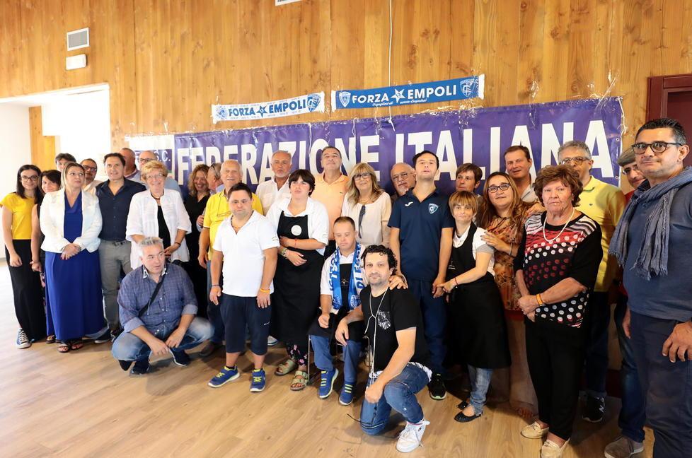 I rappresentanti dei vari centri di coordinamento dei tifosi arrivati a Empoli da tutta Italia (Foto Agenzia Carlo Sestini)