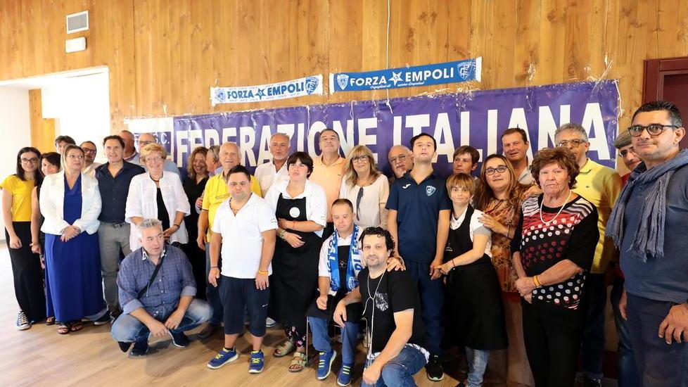 I rappresentanti dei vari centri di coordinamento dei tifosi arrivati a Empoli da tutta Italia (Foto Agenzia Carlo Sestini)