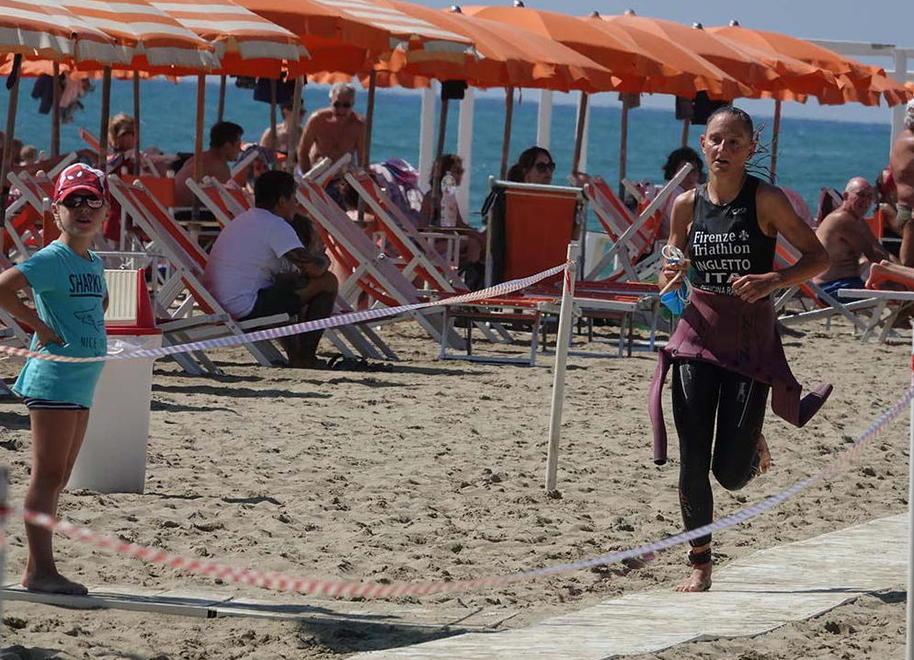 Chiara Ingletto durante la frazione di corsa (foto Roberto Paglianti)