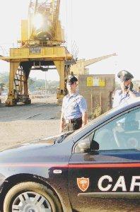 I carabinieri alla Lucchini al termine dell’operazione