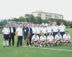 Lo staff dei tecnici che è già al lavoro