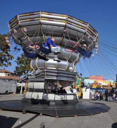 Il luna park della fiera di Cecina
