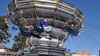 Il luna park della fiera di Cecina