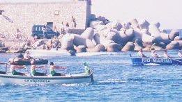 Una fase di una gara del Palio remiero elbano