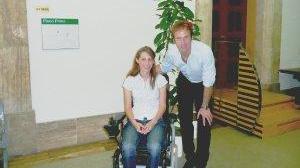 Sara Morganti con l’assessore Sanzo