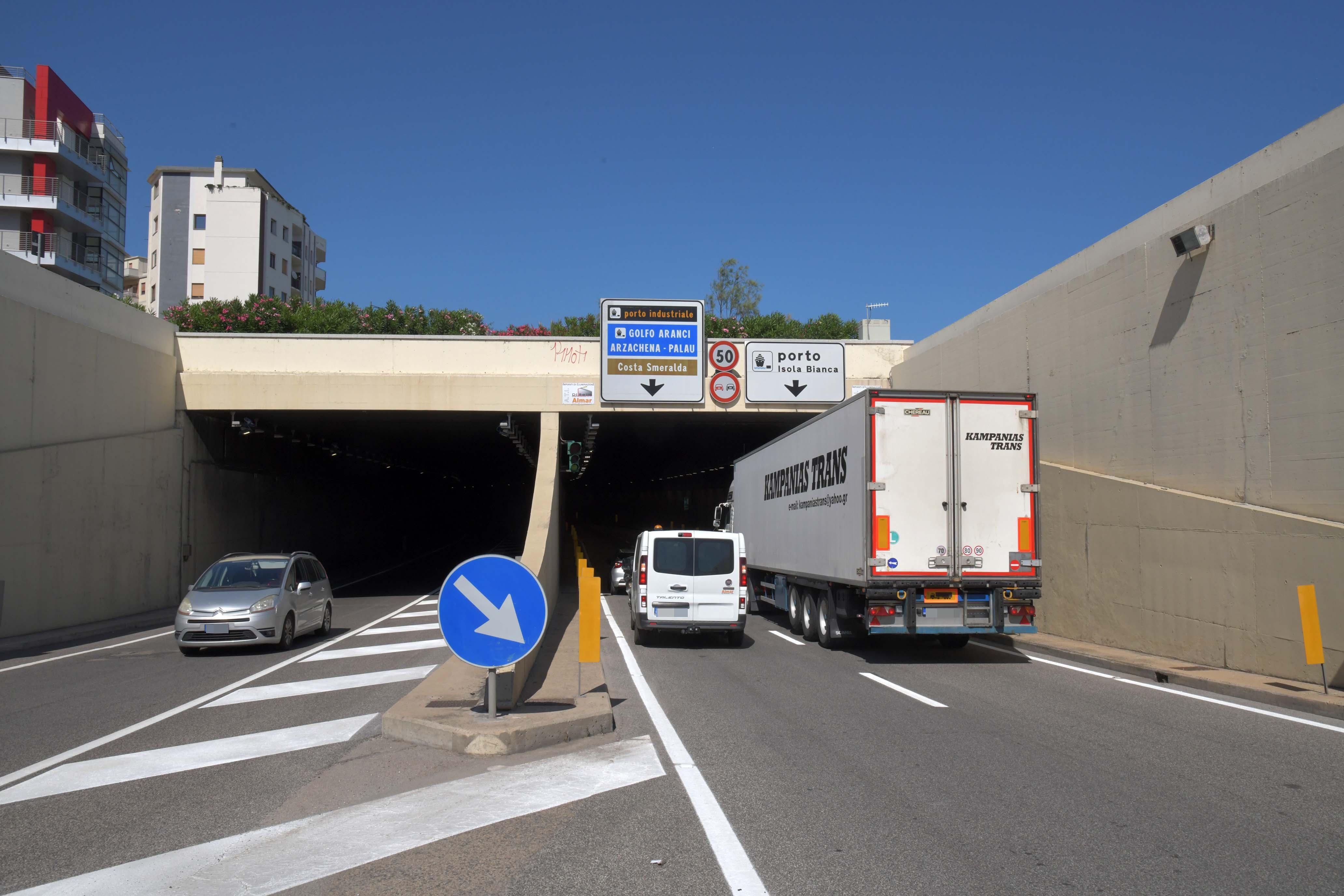 Olbia, tunnel chiuso fino al 16 settembre