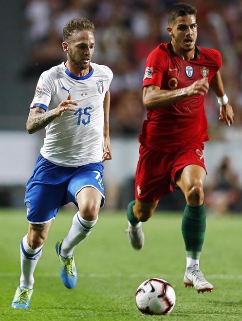 Manuel Lazzari al debutto in Nazionale per Italia-Portogallo