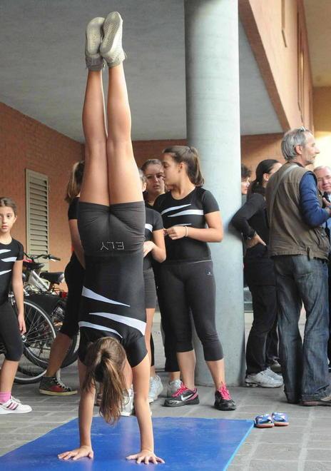 Atleti in palestra 
