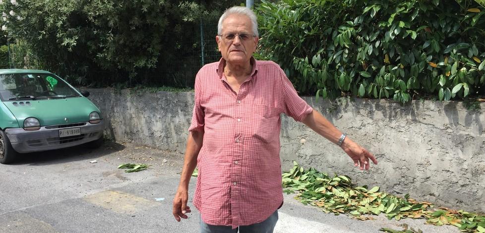 Vittoriano Puccini indica il luogo della rapina, a Riglione