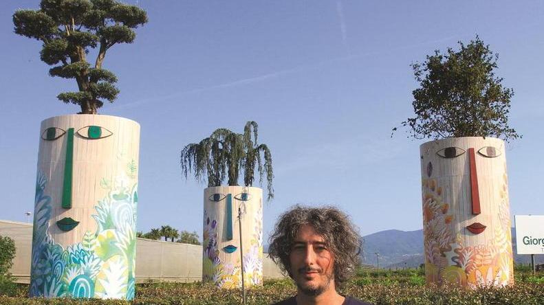Il “Moai pistoiese” alto quattro metri nascerà nella notte
