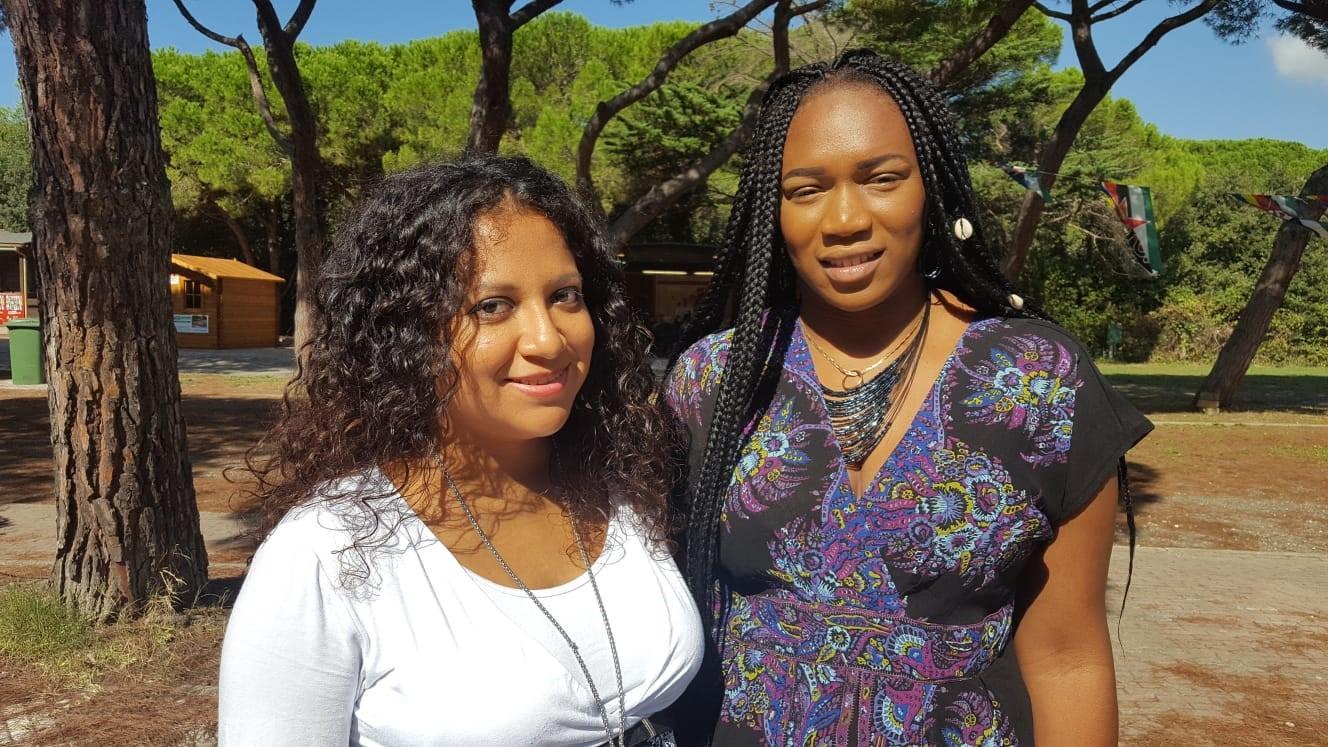 Da sinistra Hilda Ramirez e Assita Kone