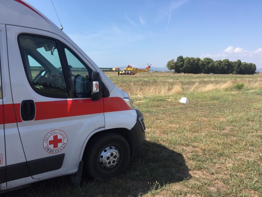 I soccorritori alla Parrina