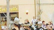Un momento del torneo in costume