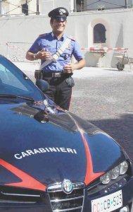 I carabinieri al lavoro durante un intervento