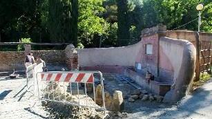 Un pool di volontari riporta in vitala fonte dell'Aquila