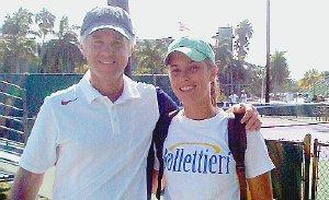 Gaia Sanesi con Patrick McEnroe