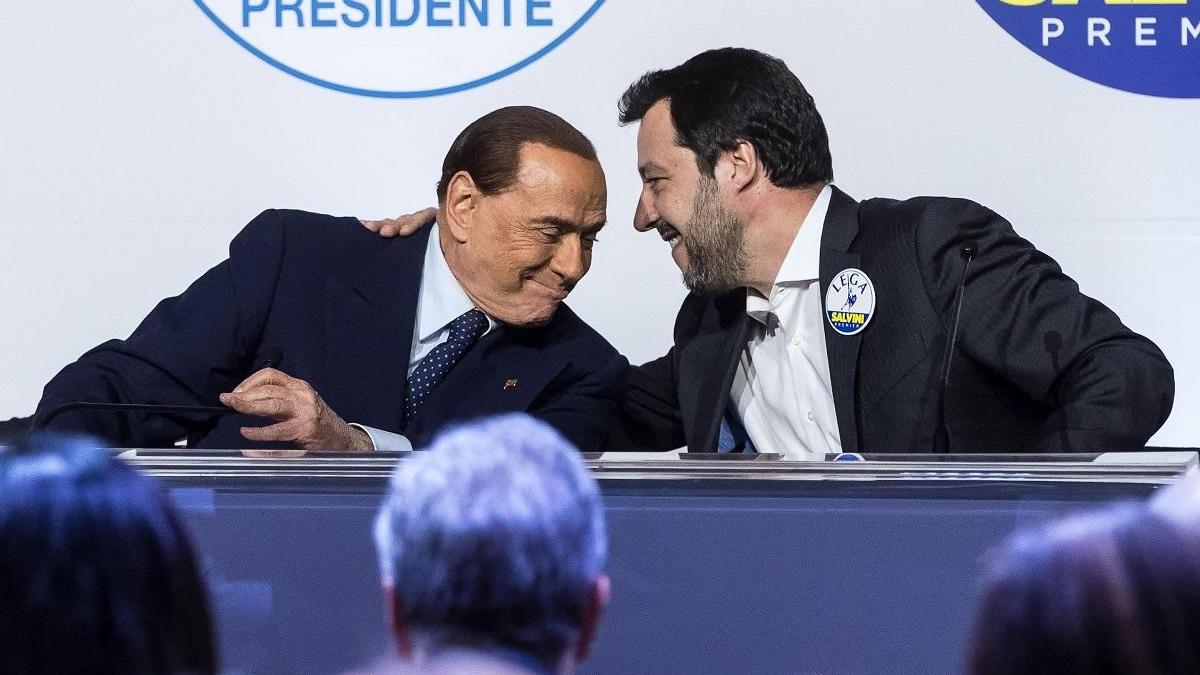 Berlusconi e Salvini in una immagine d'archivio