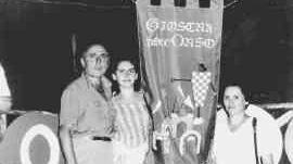 Ennio Barni col palio vinto nel 1979