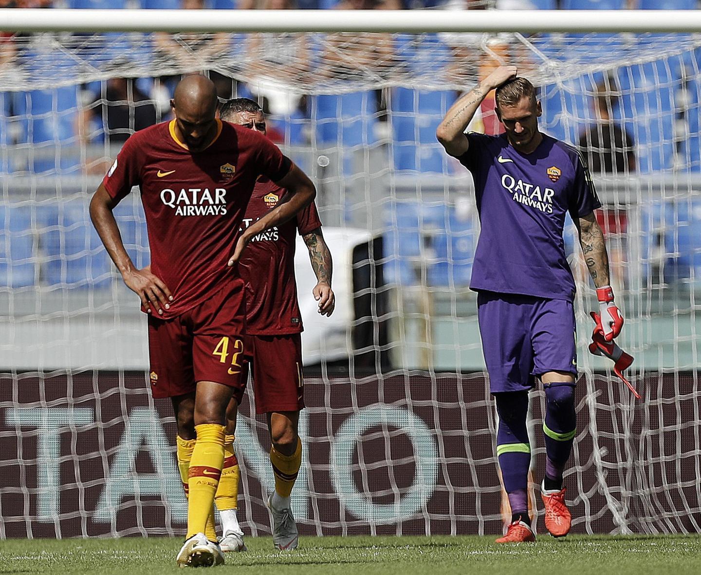 Roma sprecona si fa rimontare 2 gol 