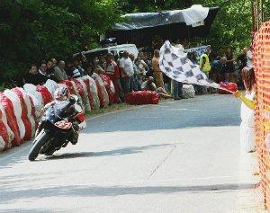 Manolo Zinanni su Kawasaki Ninja è stato il pilota provinciale più veloce della Macchino-Vellano