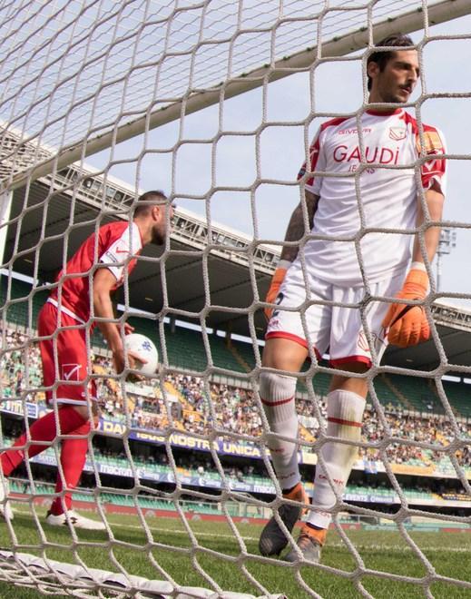 Uno dei gol incassati a Carpi