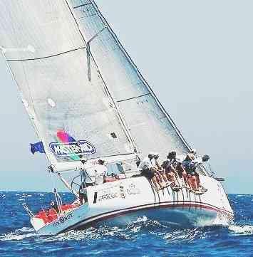 Coconut in azione durante una regata