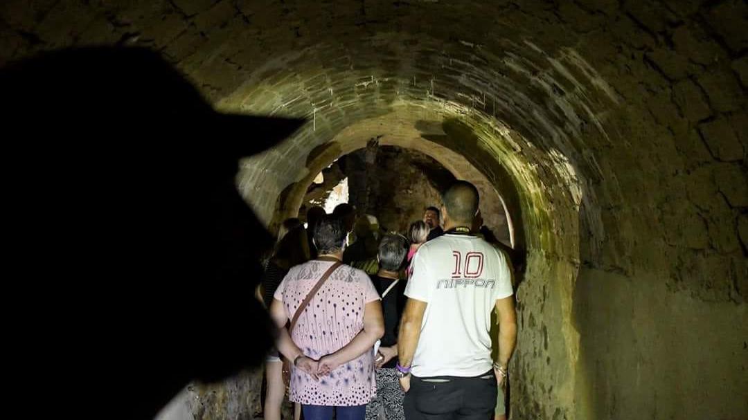 Uno scatto dalla seconda domenica di visite al rifugio sotto il Castello di Piombino