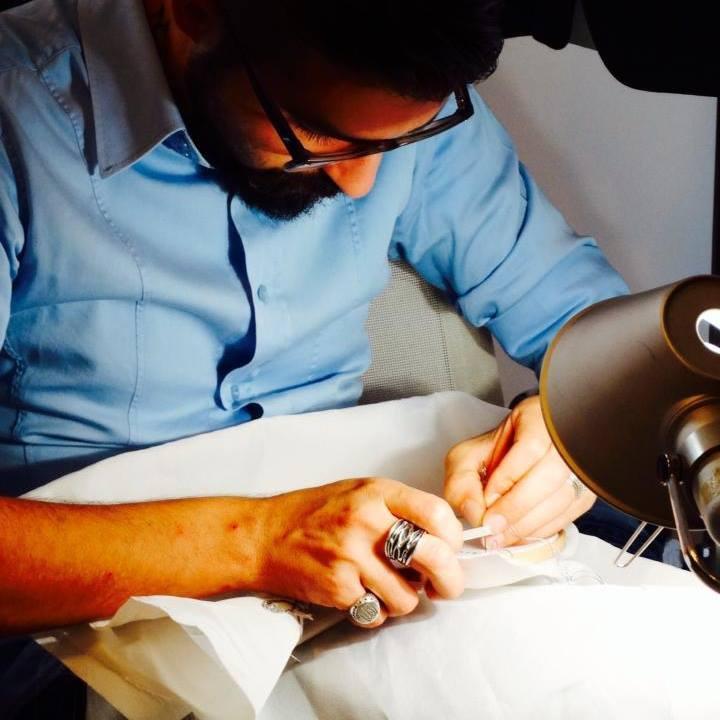 Manuele Canu al lavoro