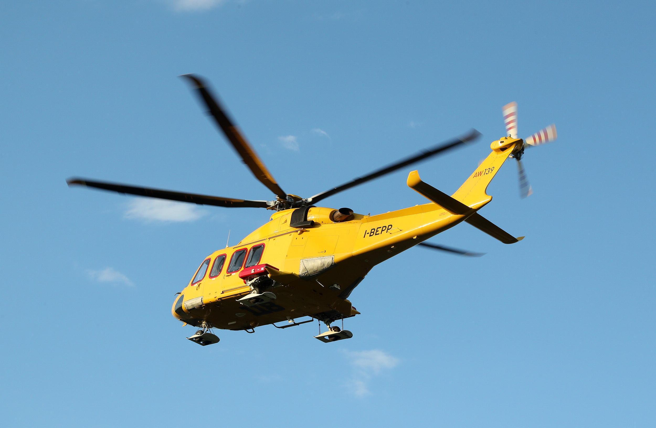 L'elisoccorso in azione