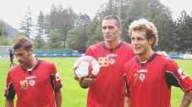 <strong>ATTENTI A QUEI TRE.</strong> Ciccio Tavano, Cristiano Lucarelli e Alex Diamanti