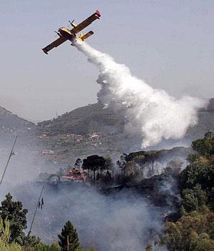 Incendi, torna l'incubo fuoco Tre roghi minacciano i boschi