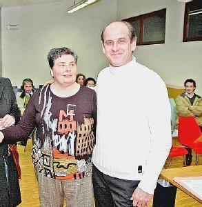Maria Rita Mustacchio insieme all’assessore Giovanni Dalì