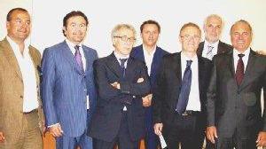 <strong>ACCORDO.</strong> Salvestroni con alcuni industriali e i vertici della Bpn