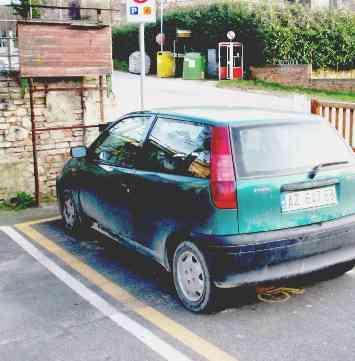 Un posto auto riservato ai disabili