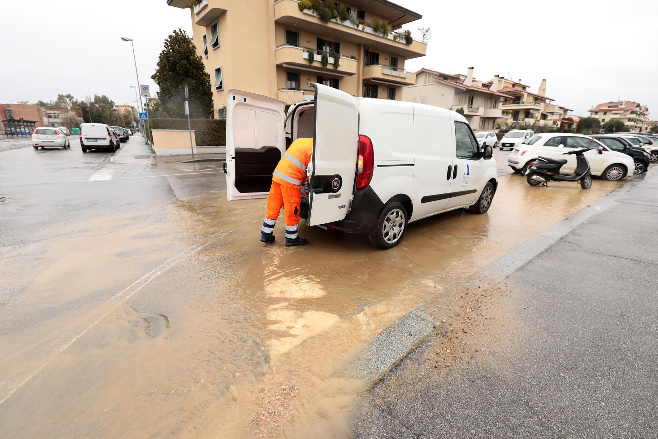 Una perdita d'acqua (Foto d'archivio)