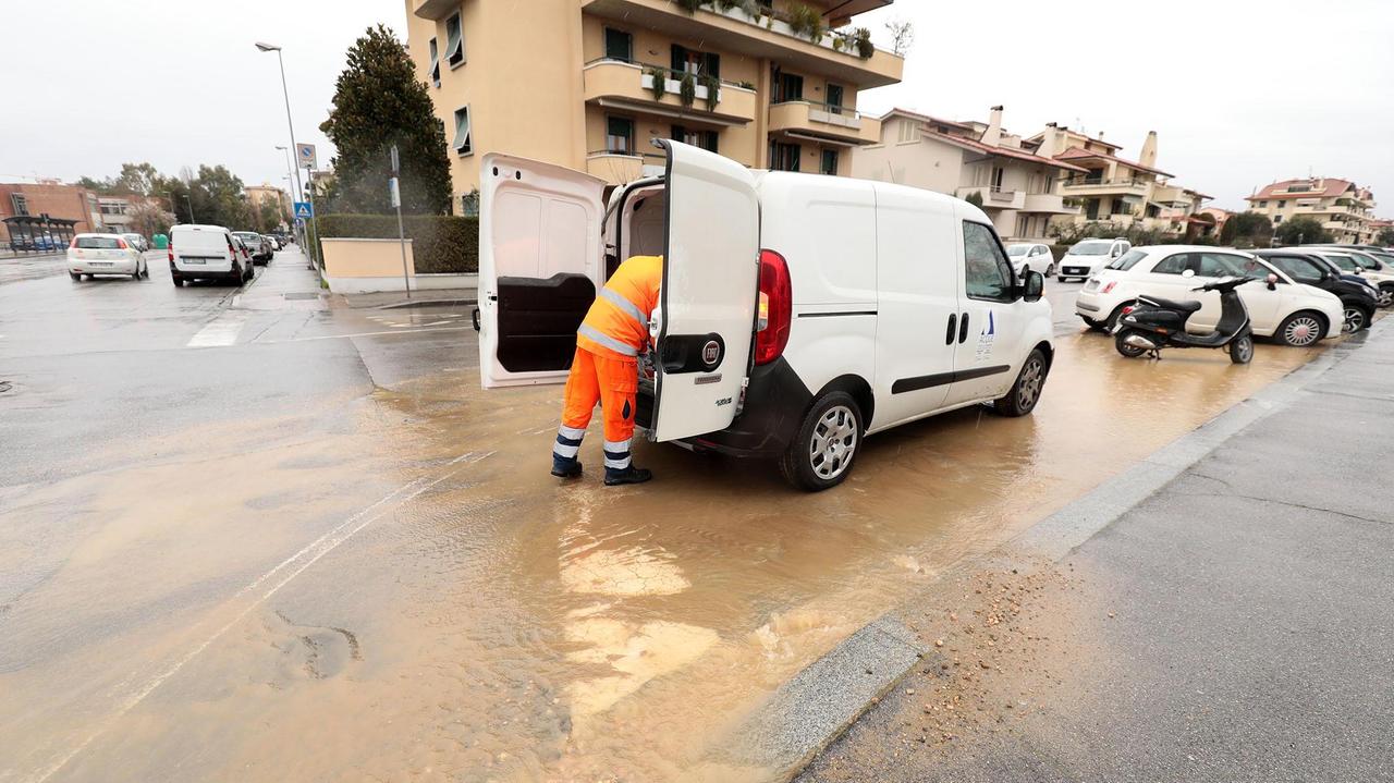Una perdita d'acqua (Foto d'archivio)