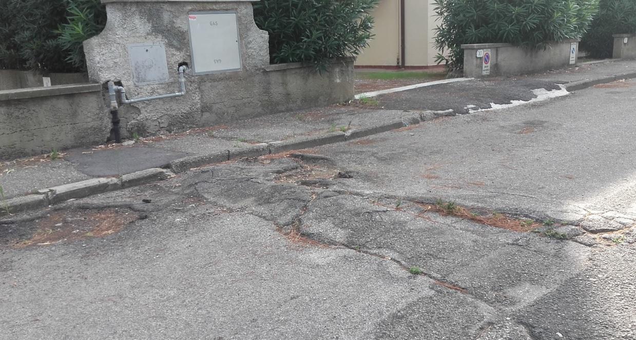 Una foto di via Domini, a Vada