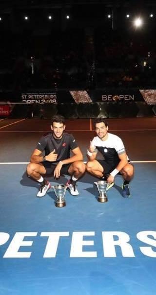 Berrettini e Fognini trionfano nel doppio di San Pietroburgo