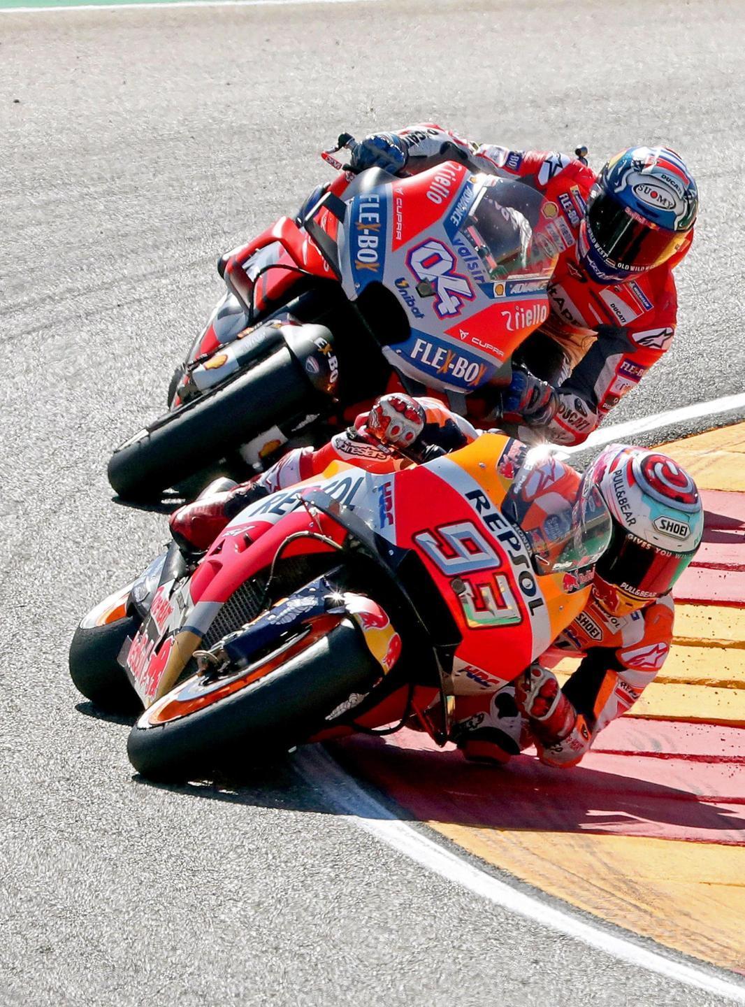 Duello epico con Dovizioso ma il re è sempre Marquez 