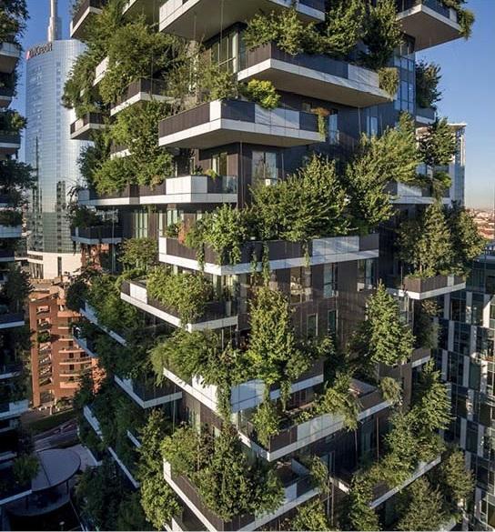 Il celebre "giardino verticale" di Milano