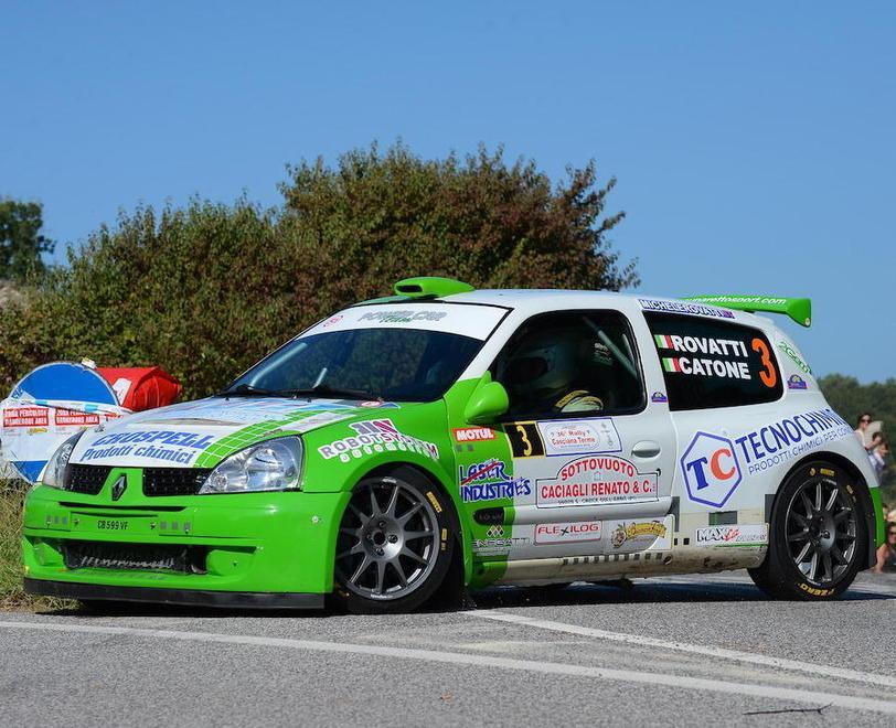 Rovatti-poker al Rally di Casciana con la sua Renault Clio S1600 