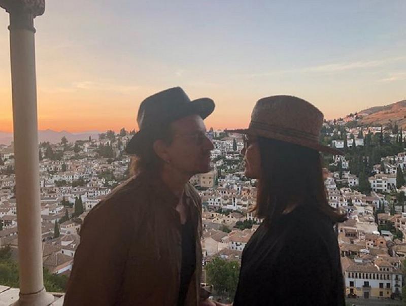 Bono Vox e la moglie Ali (foto dal profilo Instagram degli U2)