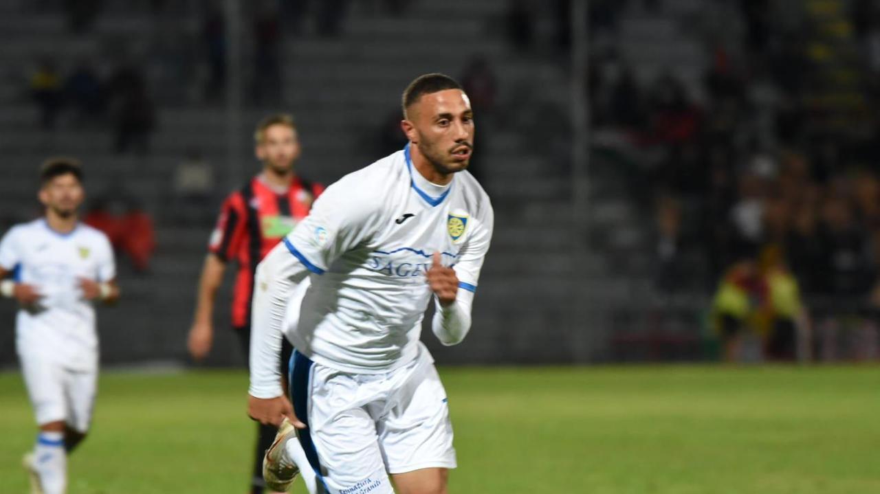Piscopo, autore del gol del definitivo 2-2