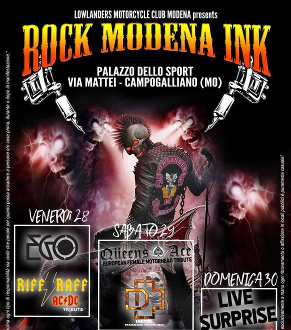  Campogalliano. Rock Modena Ink, tre giorni di musica e festival tattoo 