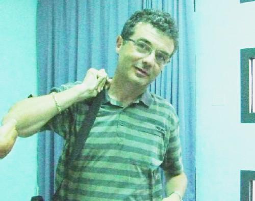 A sinistra Guido Molinaroli della Copra; qui sopra, Francesco D’Arrigo; a destra Paolo Indiani all’Arena come allenatore della Sangiovannese nell’ultima stagione di C1 dei nerazzurri con Braglia (2006-07)