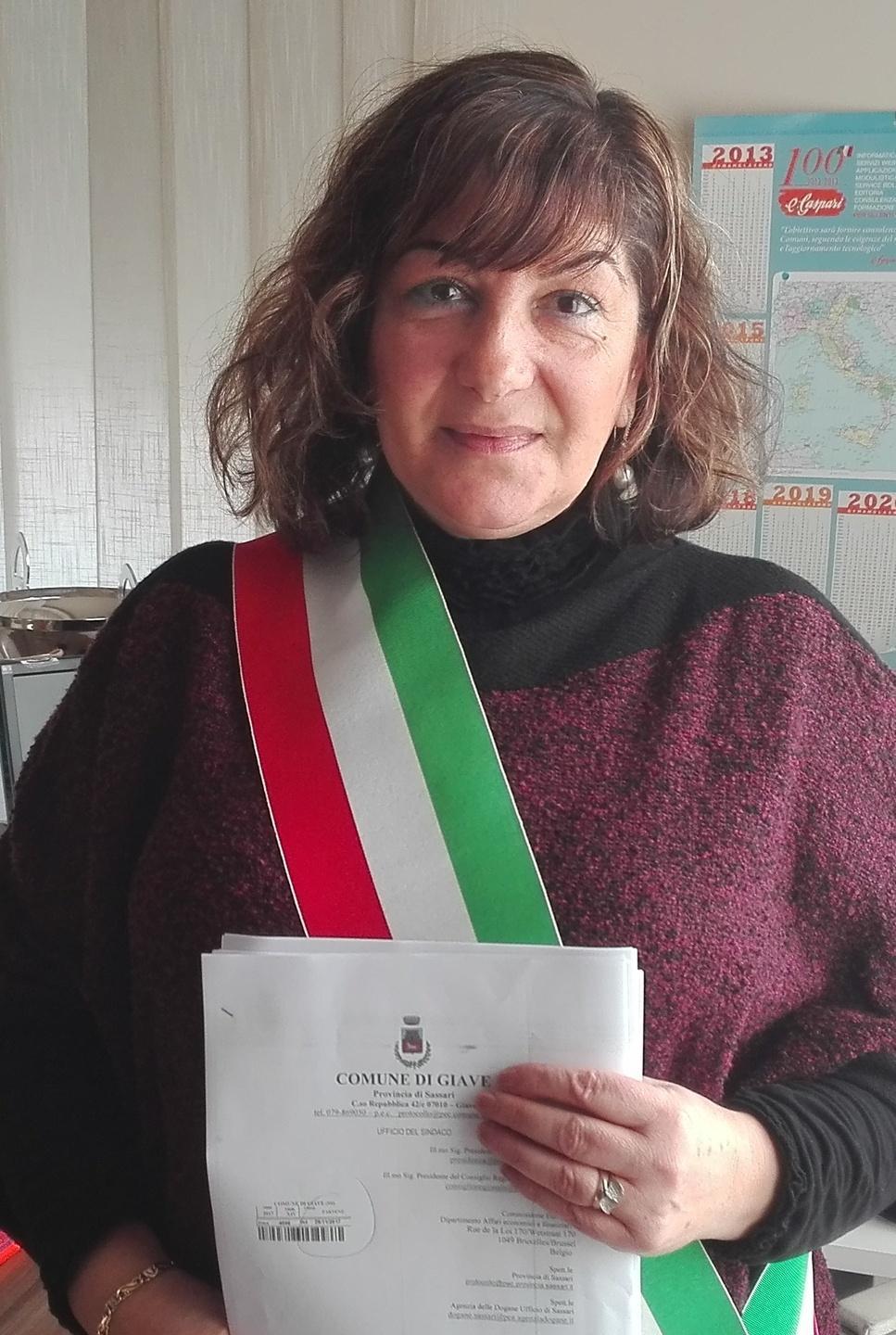 Il sindaco Maria Antonietta Uras