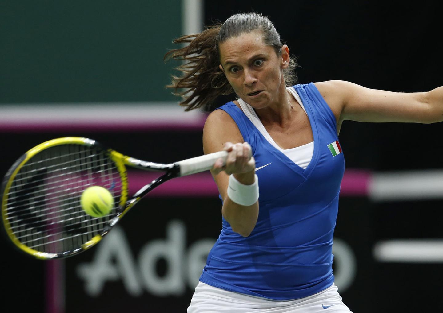 La sfida tra i miti del tennis si veste di rosa con Roberta Vinci e Mara Santangelo